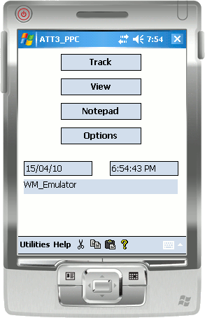 Asset Tracking Tool Mobile Computer Screen Shot