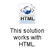 Works with HTML
