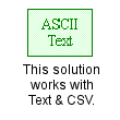Works with Text, CSV
